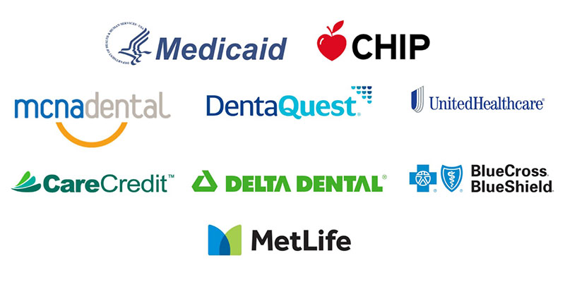 Insurances our dentist accept in Garland, Texas, are CHIP, Medicaid and CareCredit®